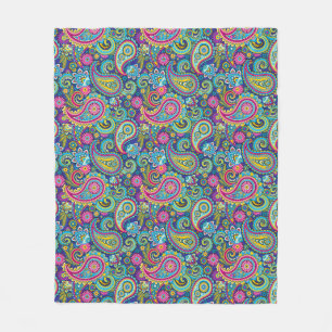 Couverture Polaire Trippy Hippy Paisley Fleece Blanket