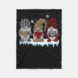 Couverture Polaire Trois Gnomes Dans Le Buffle Du Léopard Jouent Noël