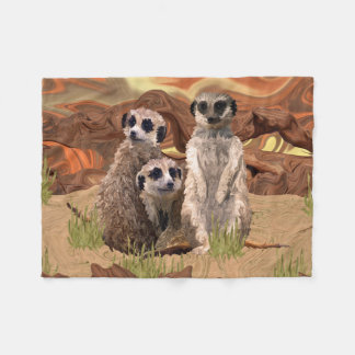 Couverture Polaire Trois Meerly Meerkats