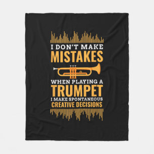 Couverture Polaire Trompette Musicien Drôle Groupe Joueur Trompettist
