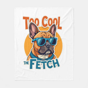Couverture Polaire Trop Cool pour Fetch Bouledogue Français Lunettes 