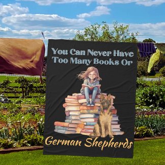 Couverture Polaire Trop de livres berger allemand