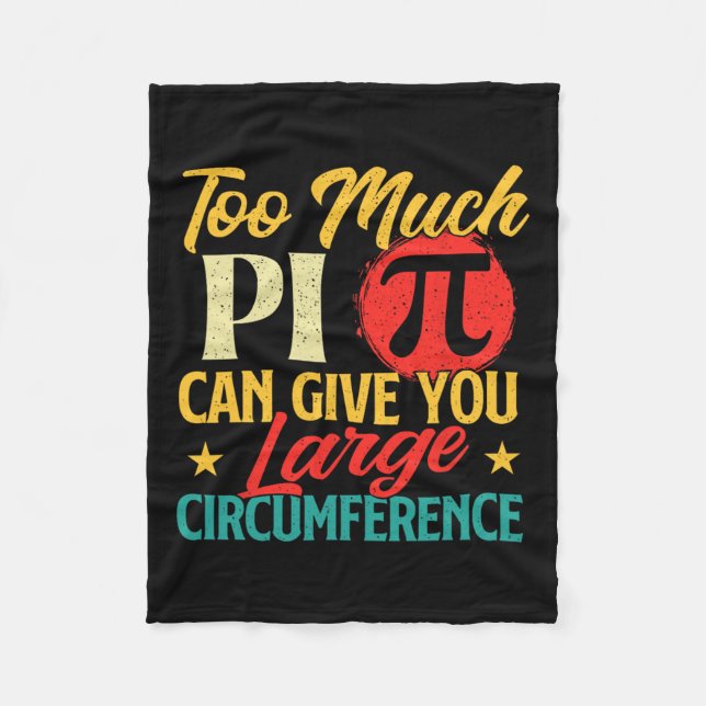 Couverture Polaire Trop De Pi - Science Pi Day Symbole Pi Lover Math (Devant)