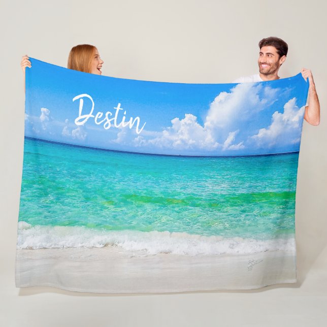 Couverture Polaire Tropical Beach Destin Florida Turquoise Sea (En situation)