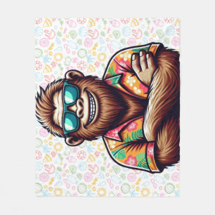 Couverture Polaire Tropical/beach yeti/bigfoot