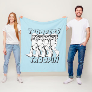 Couverture Polaire Troupes en marche dessin animé graphique
