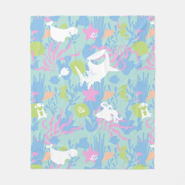 Couverture Polaire Trouver le Motif marin Dory Pastel (Devant)