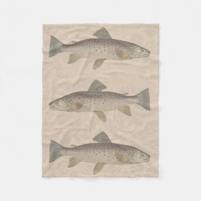 Couverture Polaire truite vintage (Devant)