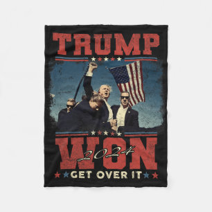 Couverture Polaire Trump 2024 A Gagné À L'Aise Uni-adultes - Noir - S