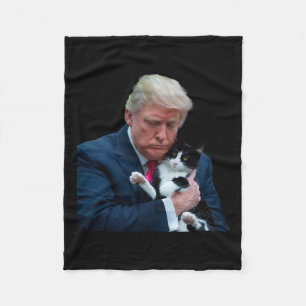 Couverture Polaire Trump 2024 Cat Mega Funny Trump Cat