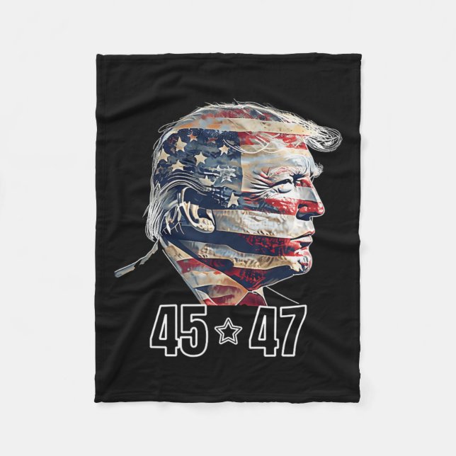 Couverture Polaire Trump 45 47 Lauréat de l'élection présidentielle I (Devant)