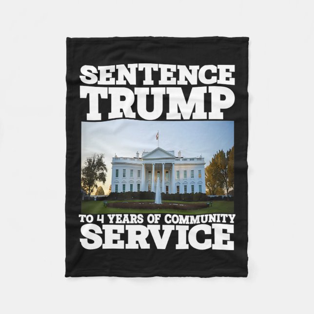 Couverture Polaire Trump À 4 Ans De Service Communautaire Maison Blan (Devant)