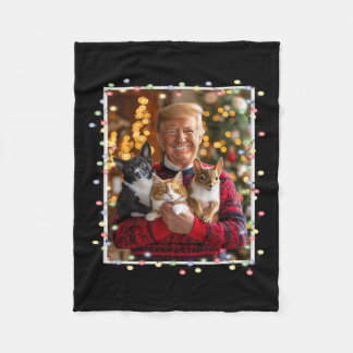 Couverture Polaire Trump Chandail de Noël Chat Chien Écureuil Pet Lov