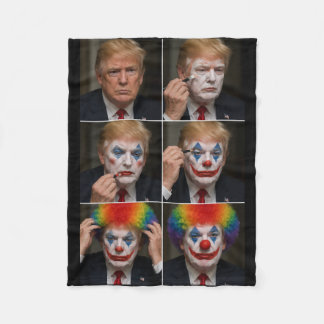 Couverture Polaire Trump Clown Blanket