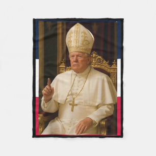 Couverture Polaire Trump Drôle Le Pape Trump Veut Être L'Onu