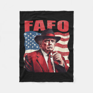 Couverture Polaire Trump Fafo Drôle Fafo Trump Drapeau américain