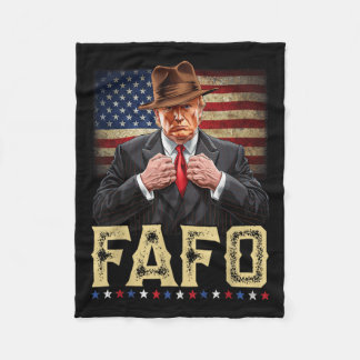 Couverture Polaire Trump Fafo F Around Découvrez-Nous Drapeau Patriot