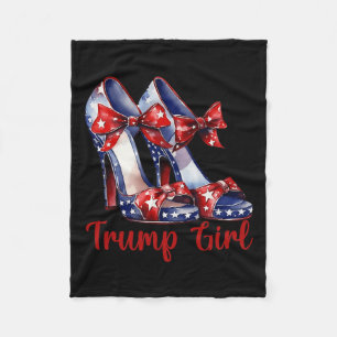 Couverture Polaire Trump Girl High Heel Stilettos Drapeau américain T