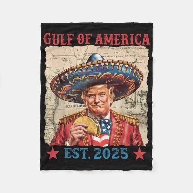 Couverture Polaire Trump Golfe Des États-Unis Amérique 2025 Trump Tac (Devant)
