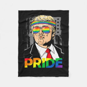 Couverture Polaire Trump Lgbt Gay pride Mois Lesbian Biual Transgend