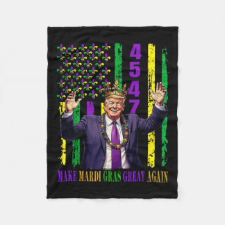 Couverture Polaire Trump Mardi Gras Rend Mardi Gras Grand