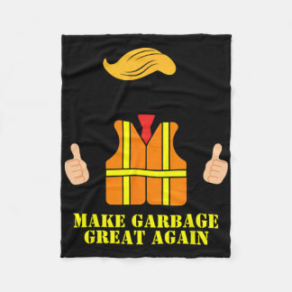 Couverture Polaire Trump Orange Vest Make Garbyge Great Again Funny T