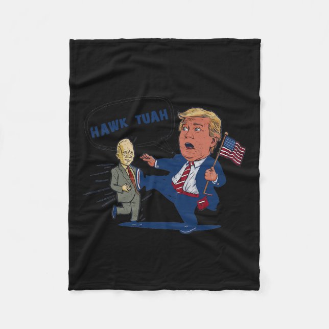 Couverture Polaire Trump, parodie du candidat à la présidentielle (Devant)