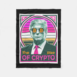 Couverture Polaire Trump Sarcastique Montée De Crypto Bitcoin King Tr