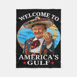 Couverture Polaire Trump Shirt drôle Amérique du Golfe Est 2025 Trump
