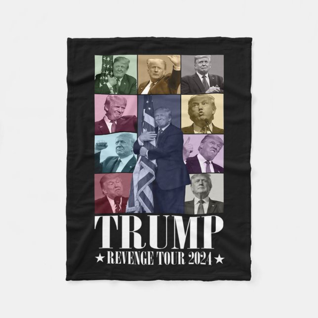 Couverture Polaire Trump The Revenge Tour 2024 drôle (Devant)