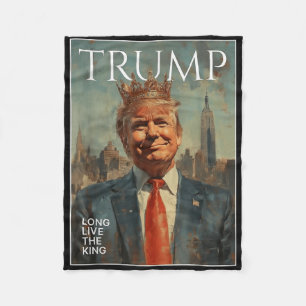 Couverture Polaire Trump Vit Longtemps Le Roi Drôle Tee - shirts