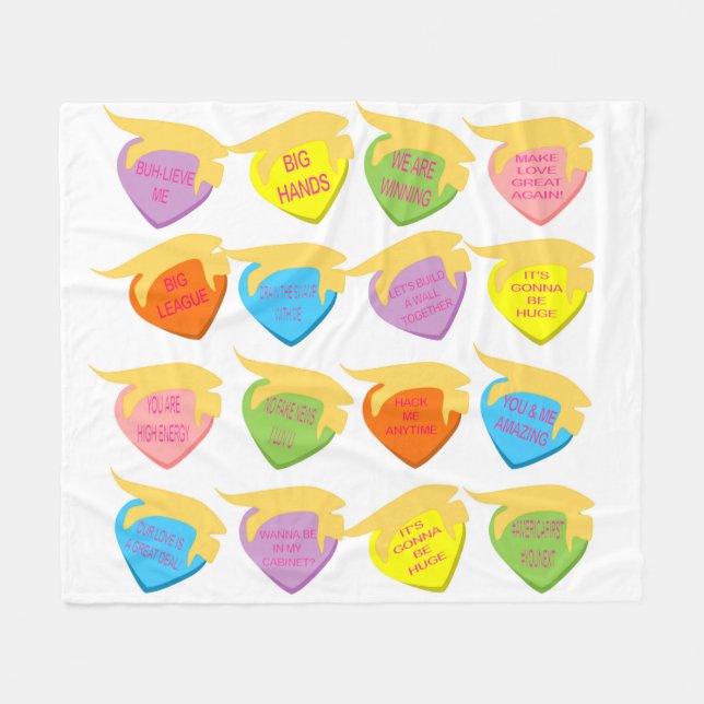 Couverture Polaire Trumpkin Lovin' Hearts Fleece Blanket (Devant (Horizontal))