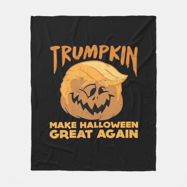 Couverture Polaire Trumpkin Rendre Halloween grand à nouveau Hallowee (Devant)