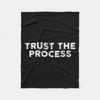 Couverture Polaire Trust The Process Srts Slogan Motivational 