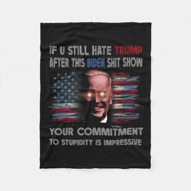 Couverture Polaire Tu Détestes Trump Après Ce Biden Afficher Drôle Di (Devant)