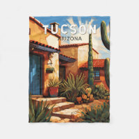 Tucson Arizona Travel Art Vintage