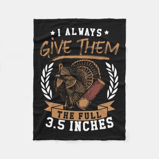 Couverture Polaire Turquie Chasse Printemps Je Leur Donne Toujours La (Devant)