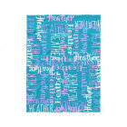 Turquoise Girls Nom personnalisé personnalisé