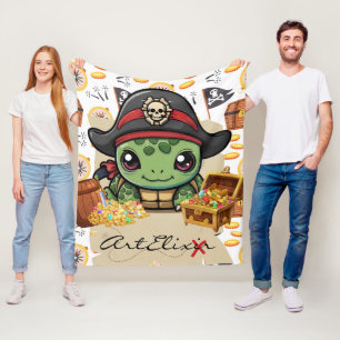 Couverture Polaire Turtle Pirate Money
