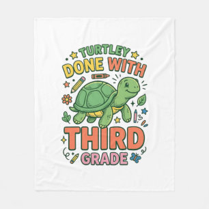 Couverture Polaire Turtley Fait Avec T-Shirt De L'École De Tortue De 