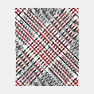 Couverture Polaire Tweet rouge noir cristallin