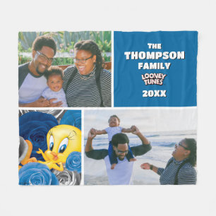 Couverture Polaire Tweety Avec Photo De Famille Rose