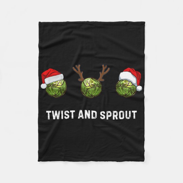 Couverture Polaire Twist And Sprout Christmas Dad Gift Brussel Sprout (Devant)