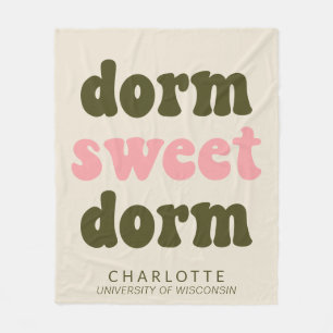 Couverture Polaire Typographie audacieuse Diplôme personnalisé Dorme 