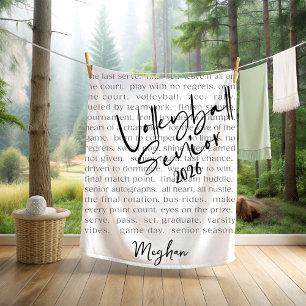 Couverture Polaire Typographie Motivative Supérieure De Volleyball Pe