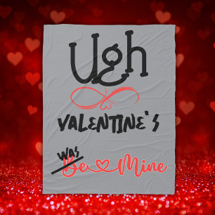 Couverture Polaire Ugh Valentine's - Était le mien sur gris  