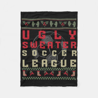Couverture Polaire Ugly Christmas Soccer – Funny Ugly Sweater Shirt