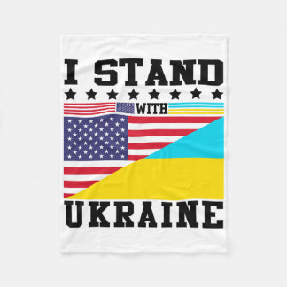 Couverture Polaire Ukraine American Pride Vintage Retro Ukrainian Fla