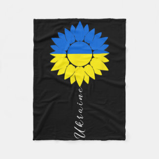 Couverture Polaire Ukraine Sunflower Ukrainian Flag I Stand With Ukra