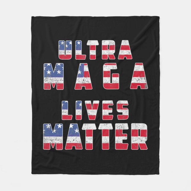 Couverture Polaire Ultra Maga Donald Trump Joe Biden Amérique républi (Devant)